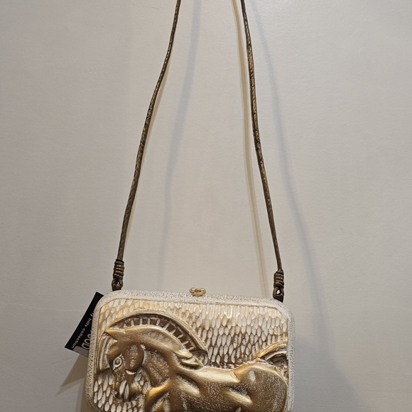 Timmy Woods Gold and Silver Horse Clutch - Picture 2 of 7